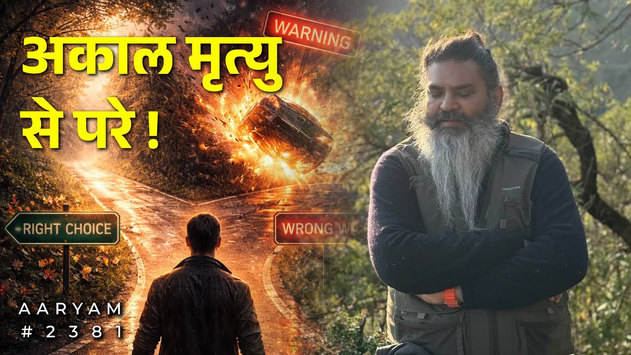 #2381 Who does not fall prey to untimely death? #Aaryam #God #Purusharth #astrology #aaryam #ॐ 