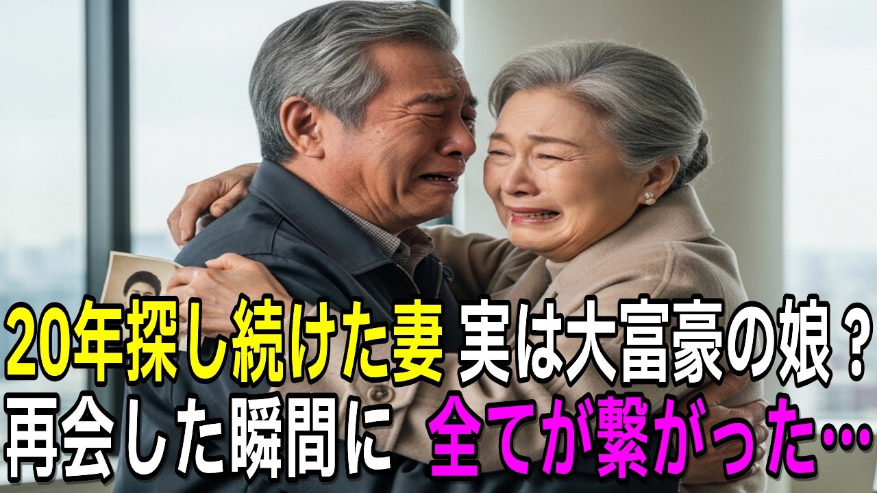 20年前に失踪した妻の捜索依頼、正体は巨大企業の令嬢？探偵の夫が調査の末に辿り着いた涙の真実【感動する話】【朗読】