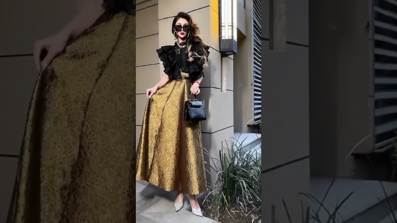 🌟👚 Fashion Styles For Women : Black And Gold Style Outfits  👗✨