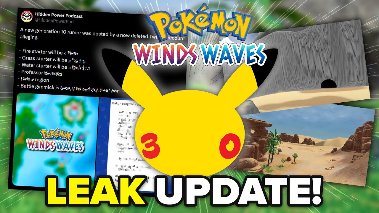 NEW POKEMON REVEALS! Superbowl, Gen10 Starter Rumors, Leaks and More!