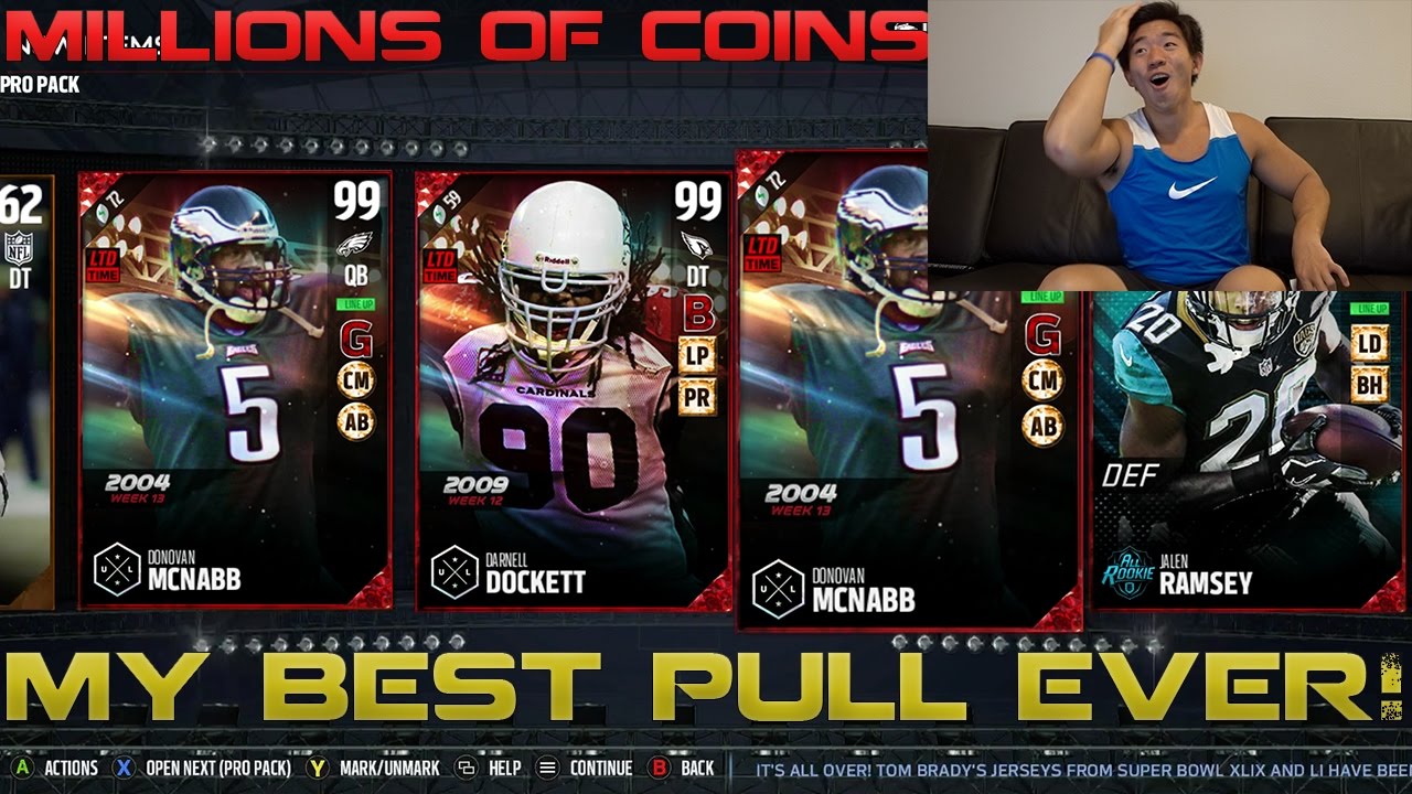 MY BEST PULL EVER! 3 MILLION COINS IN PULLS! MADDEN 17 ULTIMATE TEAM