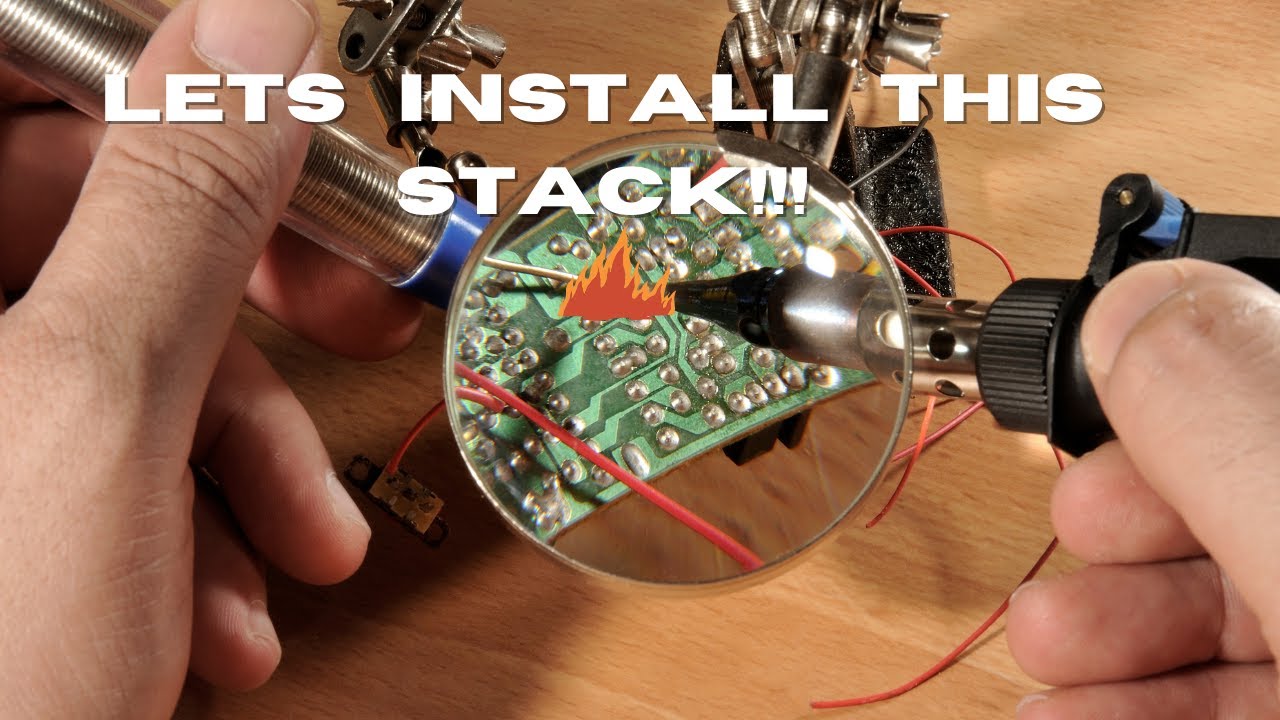 Tmotor F7 Stack Install #fpv #tmotor #soldering