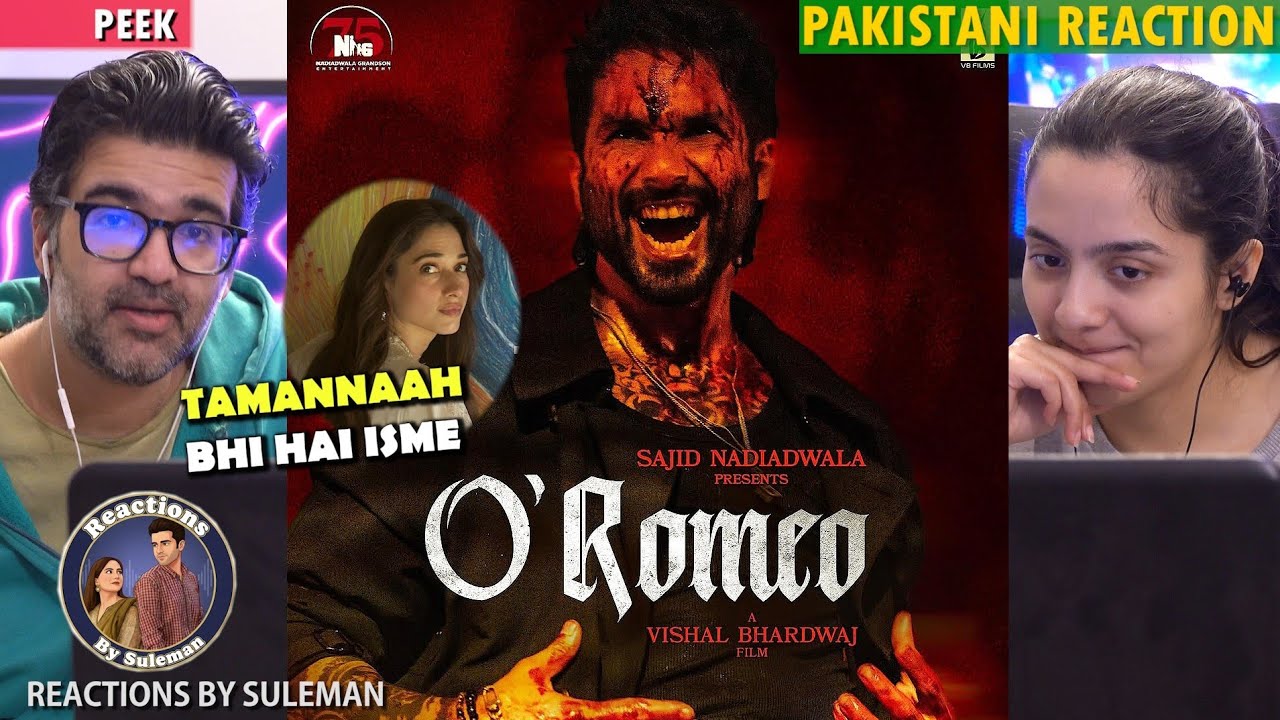 Pakistani Couple Reacts To Peek Into The World Of O'Romeo | Shahid Kapoor | Tripti D | Nana P