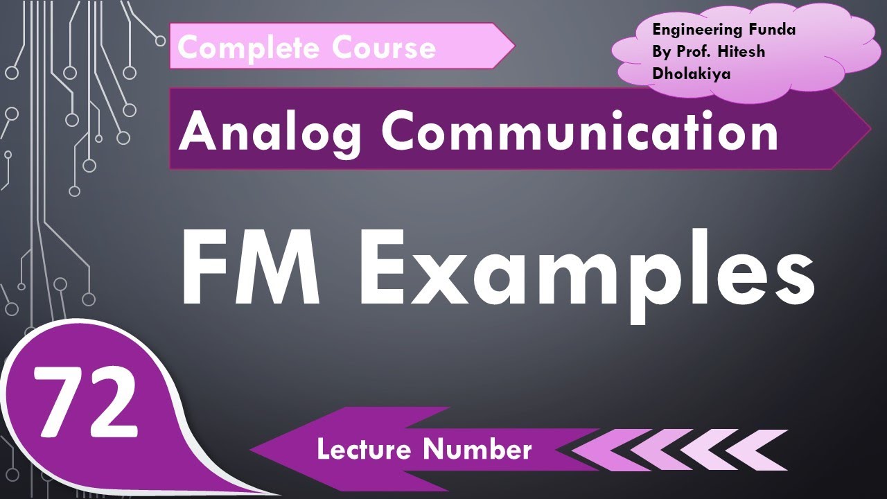 5. Frequency Modulation Examples | GATE FM Examples in Analog Communication by Engineering Funda