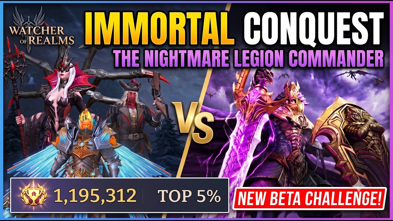 Immortal Codex Beta Challenge Nightmare Legion Top 5% Strategy
