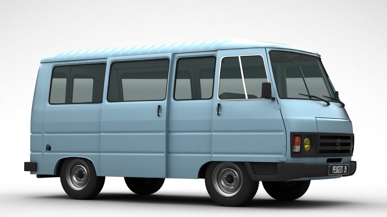 Peugeot J9 Minibus 1981 3D Model