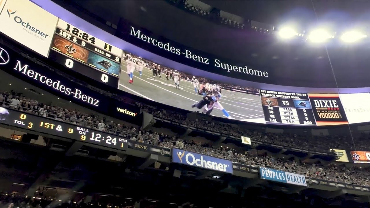 Mercedes-Benz Superdome: Longest Display Boards in the NFL Engaging Fans and Sponsors