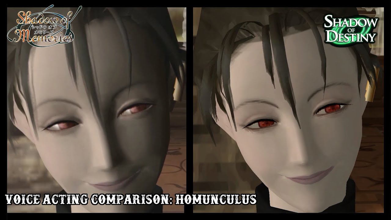 Shadow of Memories - Voice Acting Comparison: Homunculus