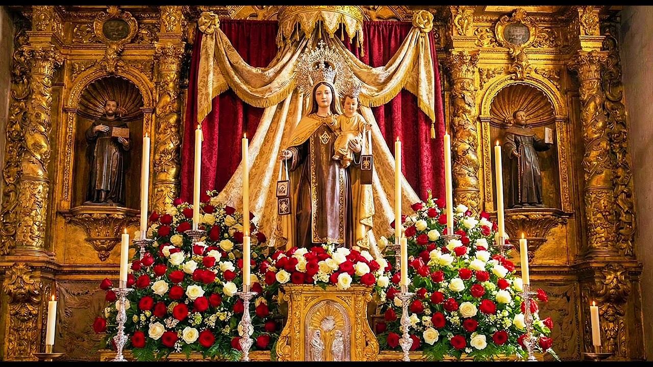 Our Lady of mount Carmel Gregorian chant for Deliverance and Protection #catholic 