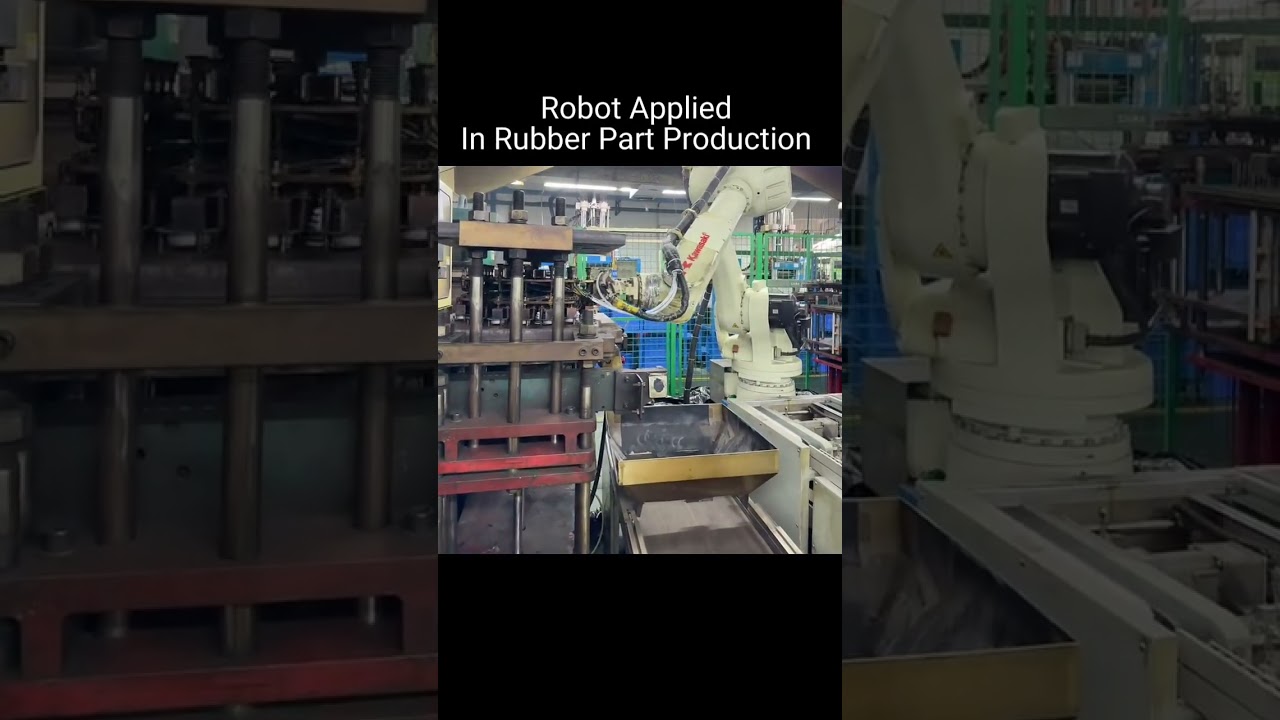 Robot applied In rubber bushes production