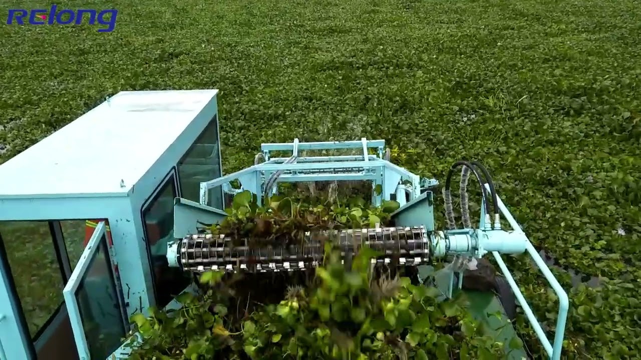 Lake Weed Cutter -Aquatic Weed Removal - Harvester Boat