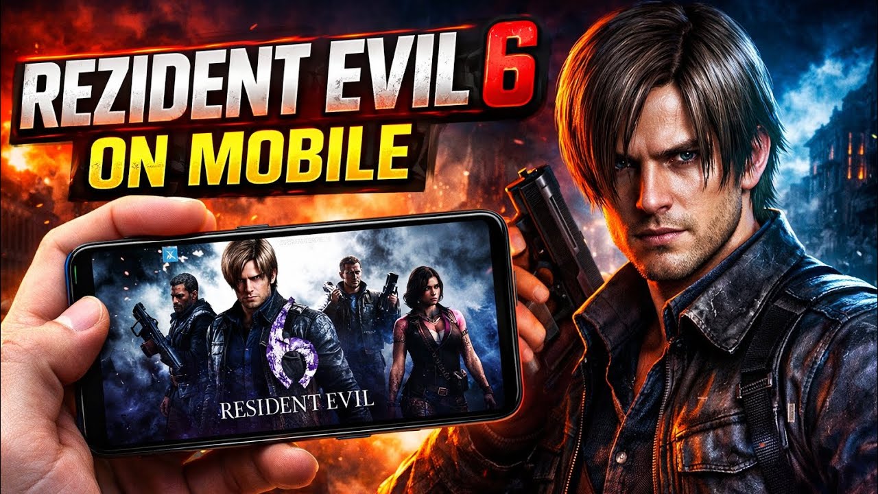REZIDENT EVIL 6 ON MOBILE 😱?!GAMEPLAY + TUTORIAL (WITH LEON)