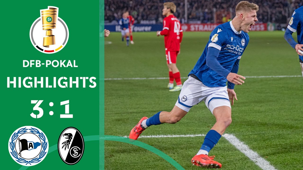 3rd league team stuns Bundesliga club! | Arminia Bielefeld vs. SC Freiburg 3-1| DFB-Pokal