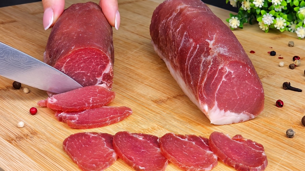 Basturma z polędwicy wieprzowej. Zapomną o bekonie, kt&oacute;ry kupili w sklepie, na zawsze!