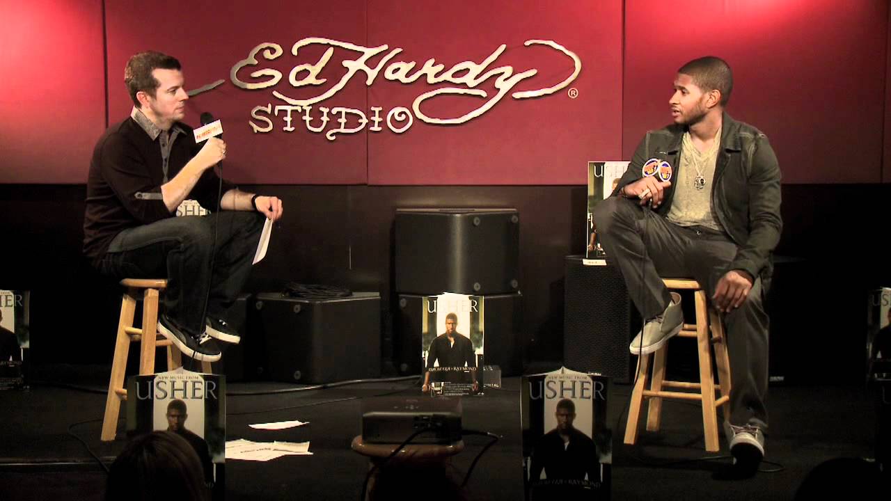 Usher - Interview (Live @ Ed Hardy Studios) pt. 2