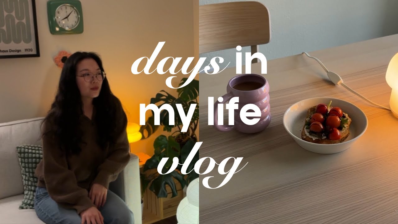 cozy days in my life | aesthetic vlog | crochet, reading, coffeeshops, hobbies  💫