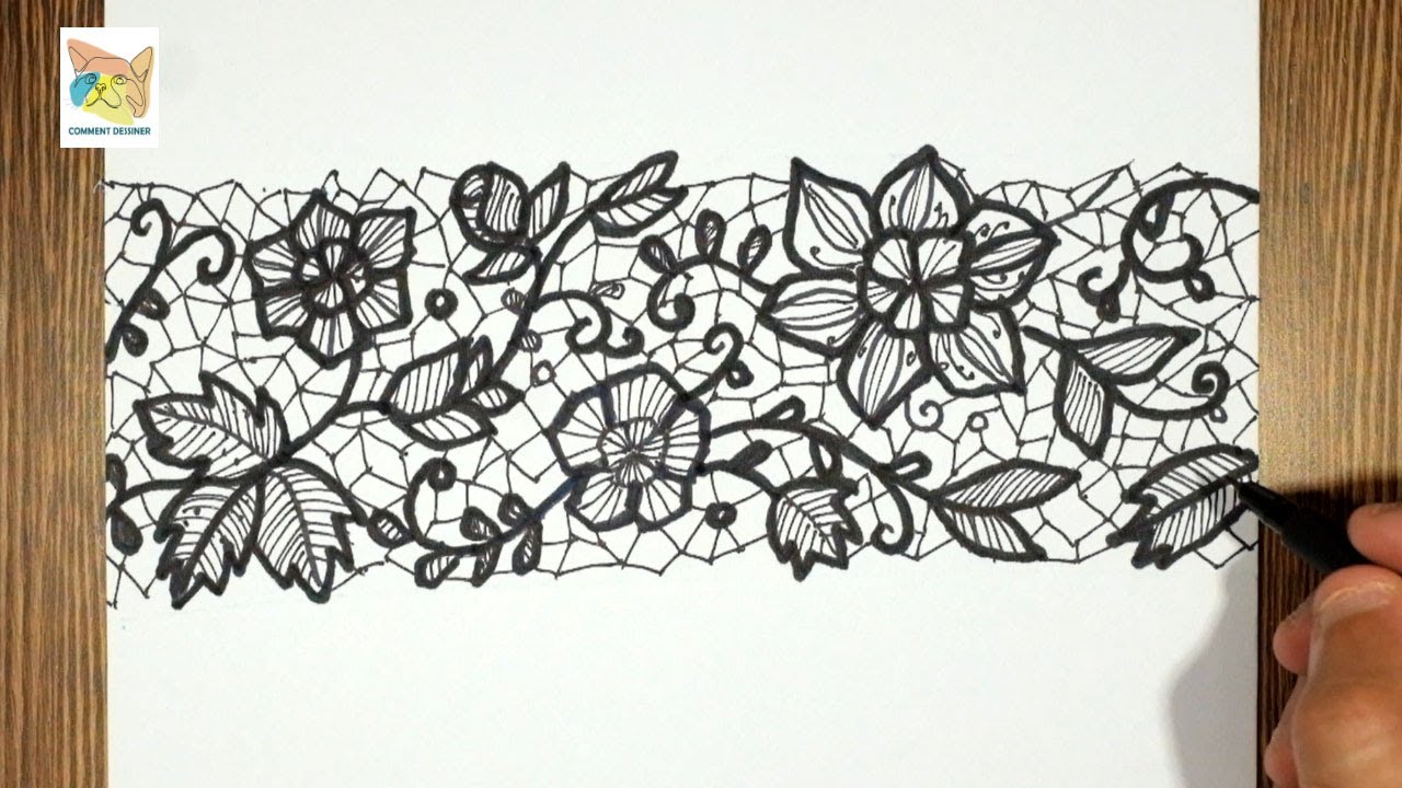 Comment dessiner de la dentelle au crayon