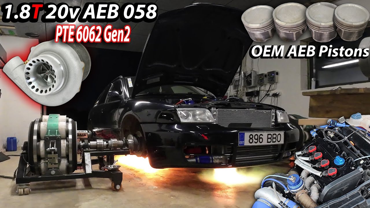 700+ЛС Audi A4 B5 1.8T 20v Quattro PTE6062 Gen2 ЗАМЕРЫ НА ДИНОСТЕНДЕ (2024)