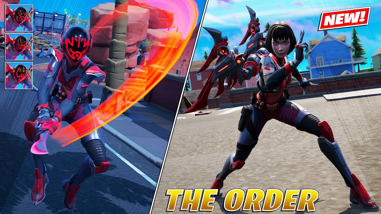 The Order Skin Gameplay both styles (One of the Seven Sisters) ! Fortnite