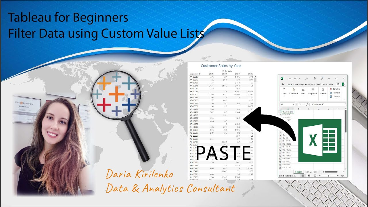 Excel to Tableau using Custom Lists | Copy and Paste to Filter your Data