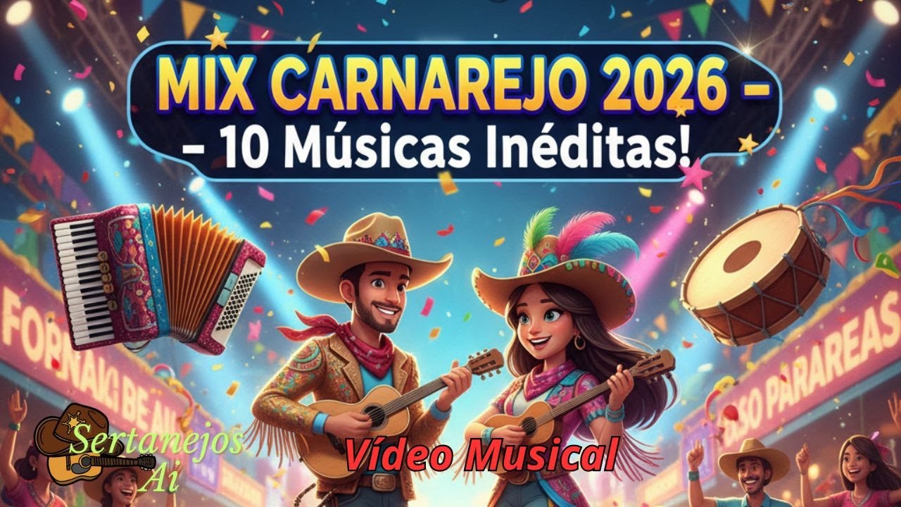 MIX Carnarejo 2026 | Vídeo Musical | 10 Músicas Inéditas | Carnaval Sertanejo | @sertanejosai