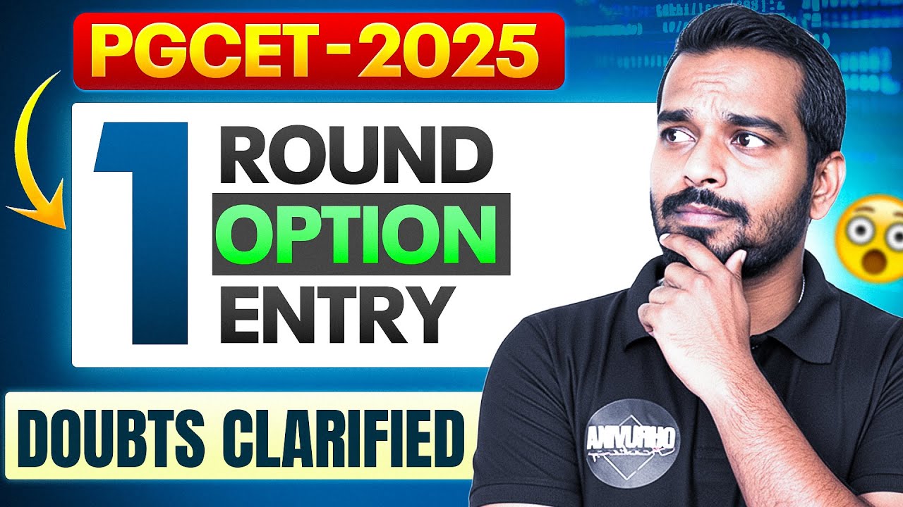 PGCET 2025 | 1st Round Option Entry | Dhruvika Academy | PGCET MBA | PGCET MCA