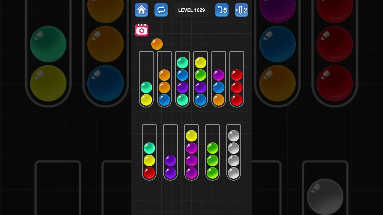 Ball Sort Puzzle by Guru Game: Levels 1626, 1627, 1628, 1629, 1630