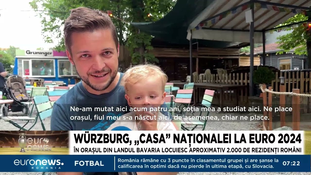 Cum e viața românilor din Würzburg, ,,casa” naționalei la EURO 2024