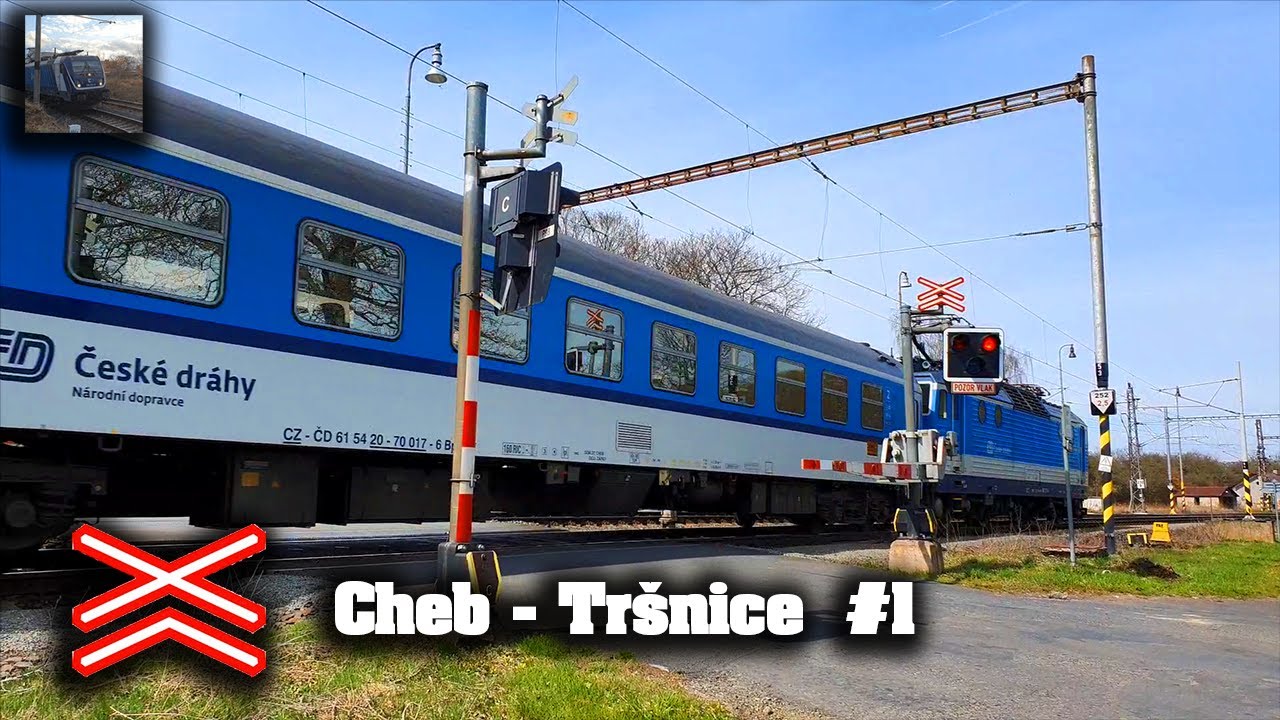 Železniční přejezd Cheb - Tršnice #1 (AŽD 97) - 24.4.2021
