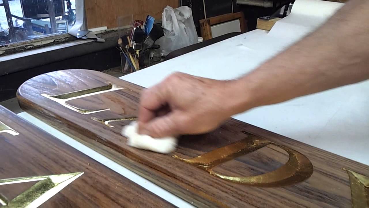 Gold Leaf - Gilding Carved Letters