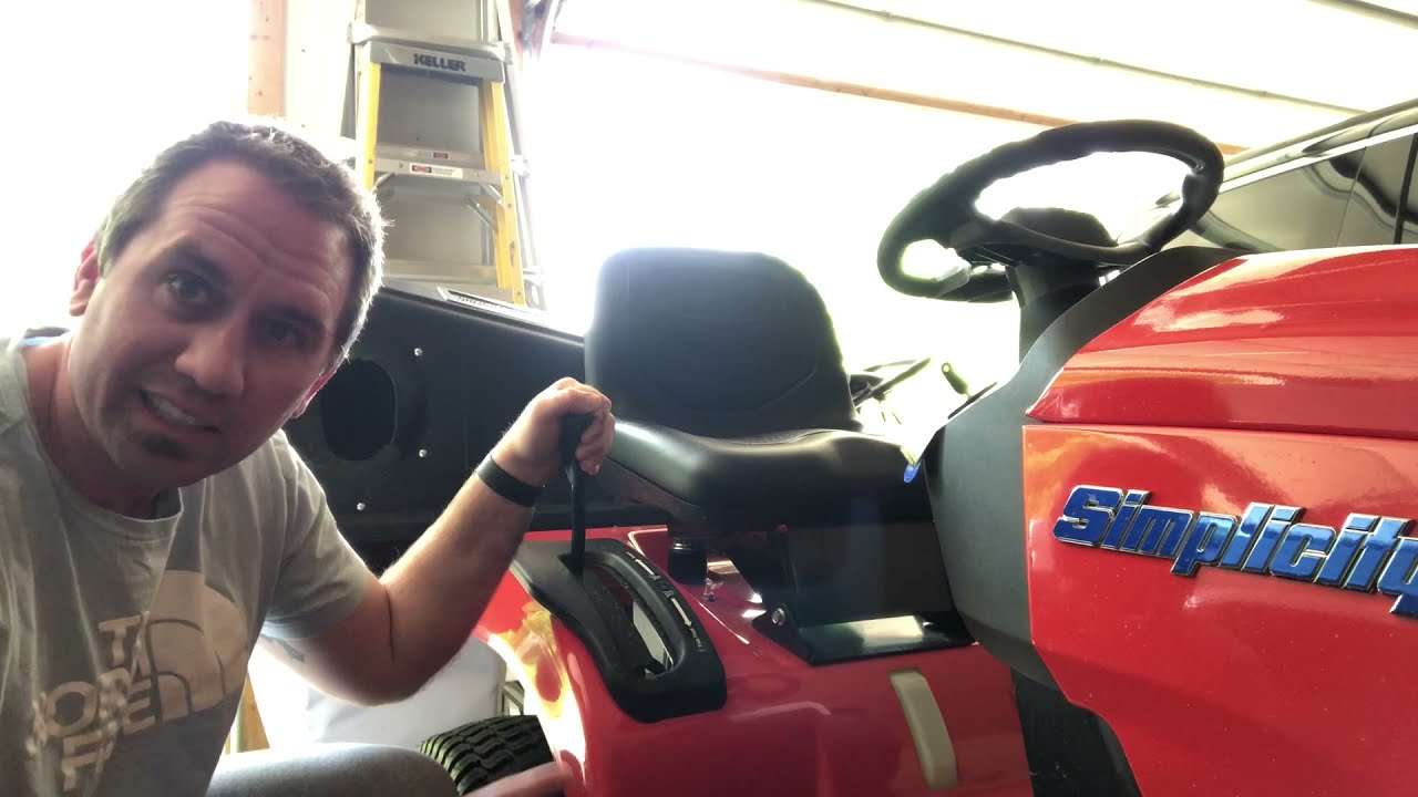 How to increase deck lift on Simplicity lawn tractor #1: Deck Side
