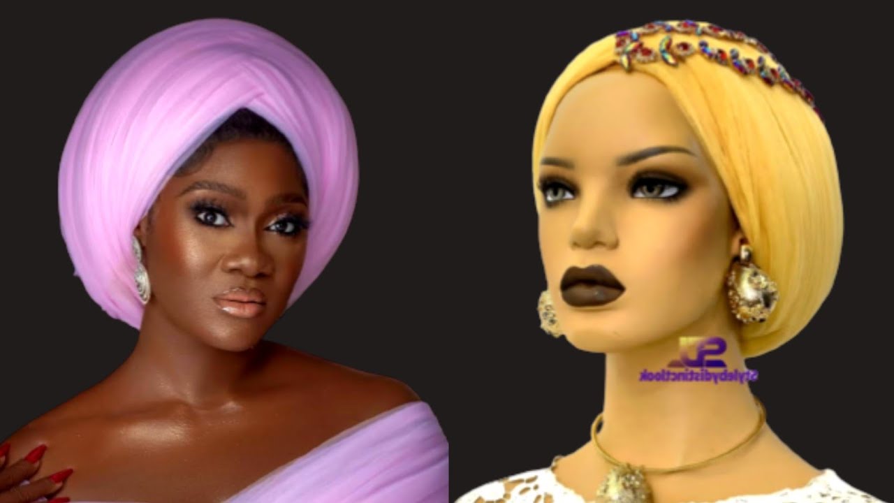how to make the celebrity automated turban wrap with tulle net