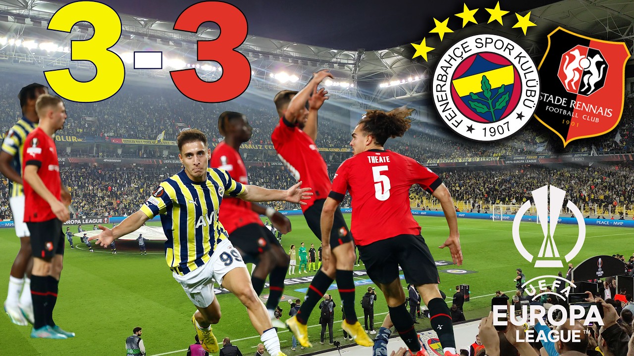 Fenerbahçe 3-3 Rennes | UEFA Avrupa Ligi Grup Maçı | Maçın Tribün Hikayesi | 4K