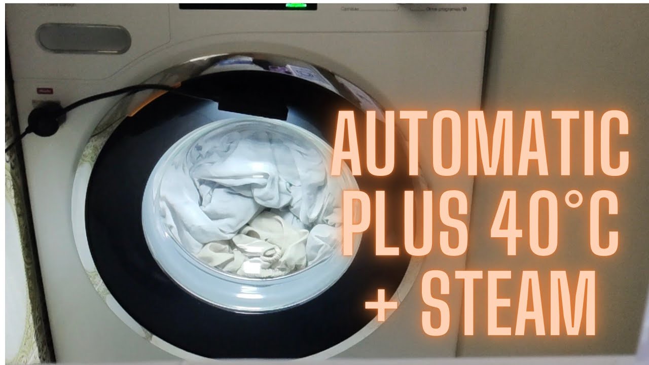 MIELE W1 WWI880 WCS 125 Gala Edition Automatic plus 40°C + Steam (Full cycle)