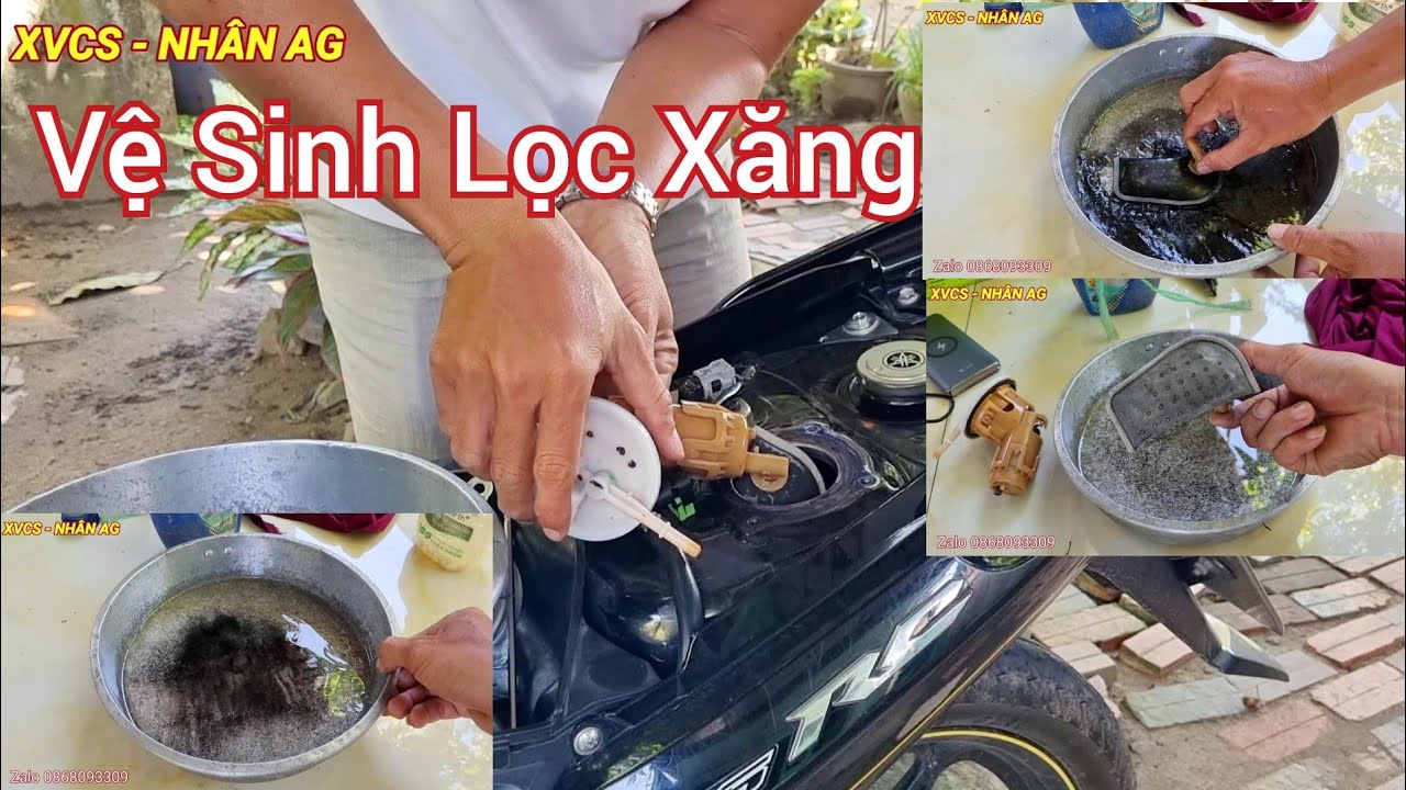 Vệ Sinh Lọc Xăng Sirius Fi Và Cái Kết | Bảo Dưỡng Xe Tại Nhà | NHÂN AG | XVCS
