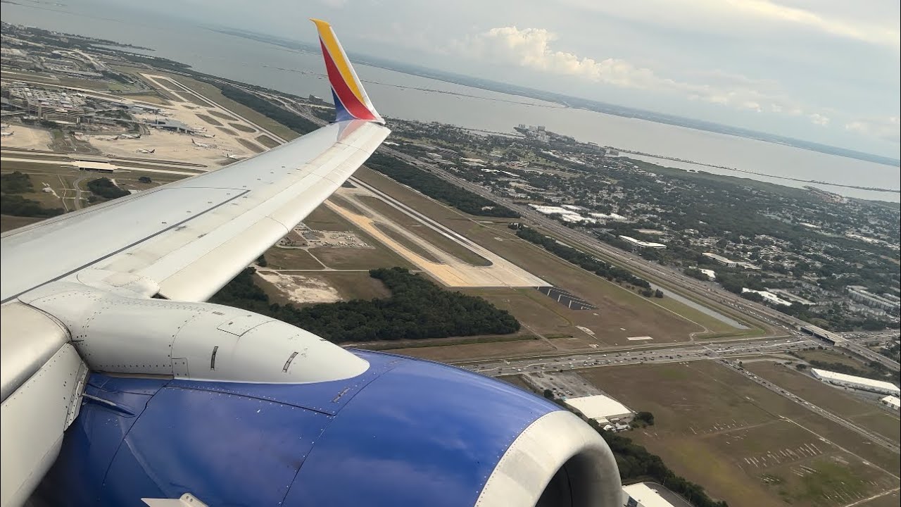 Southwest Boeing 737-700 Takeoff Tampa Intl. (KTPA)