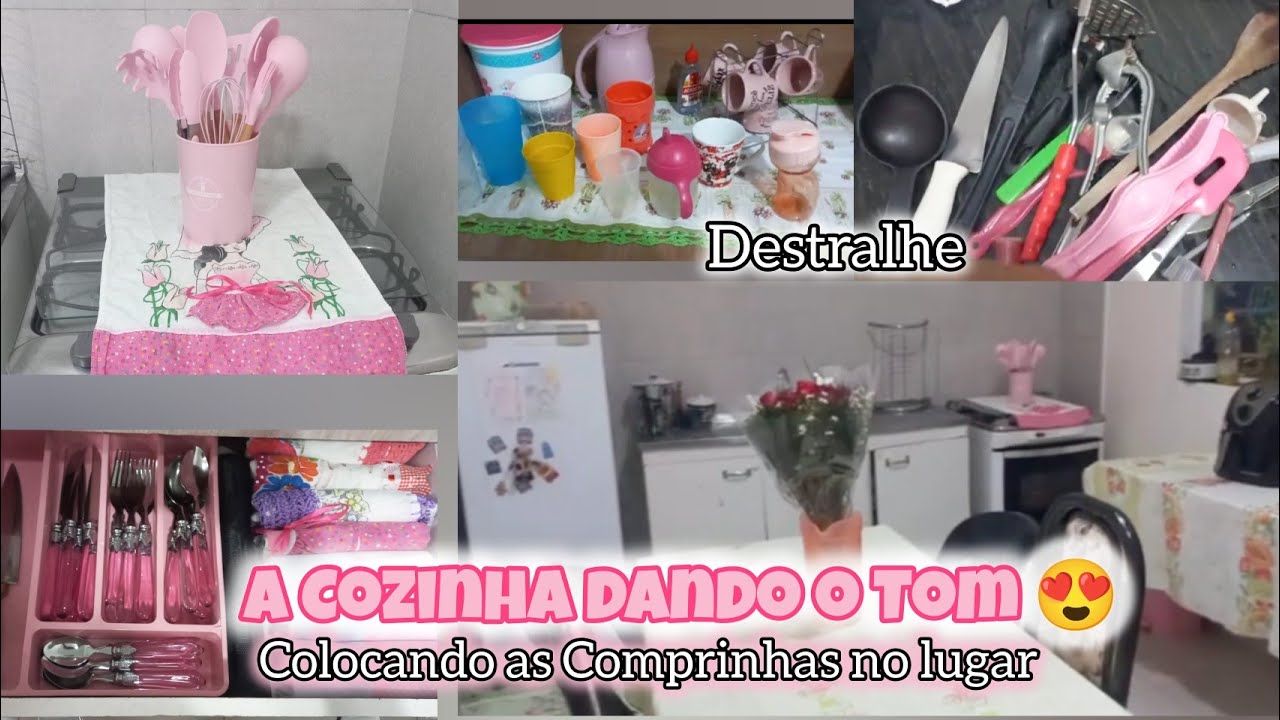 Colocando as Comprinhas no lugar 💞  Limpeza e Organização na Cozinha.