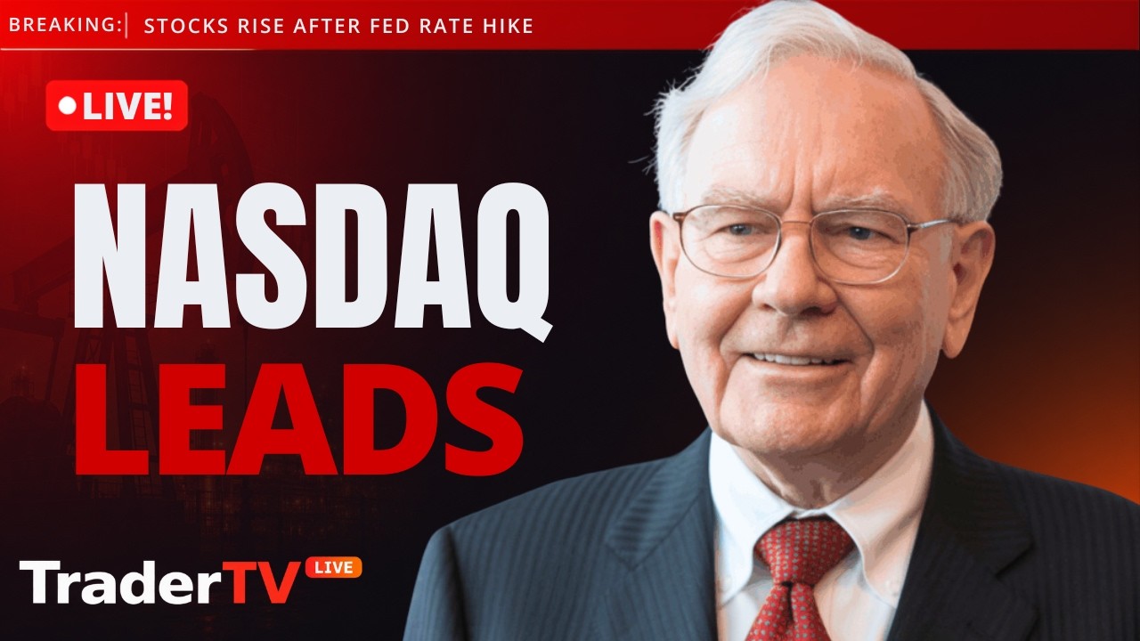 Buffet Steps Down, Nasdaq Rallies as Investors Look Past Fed Hike | Stock Market Live