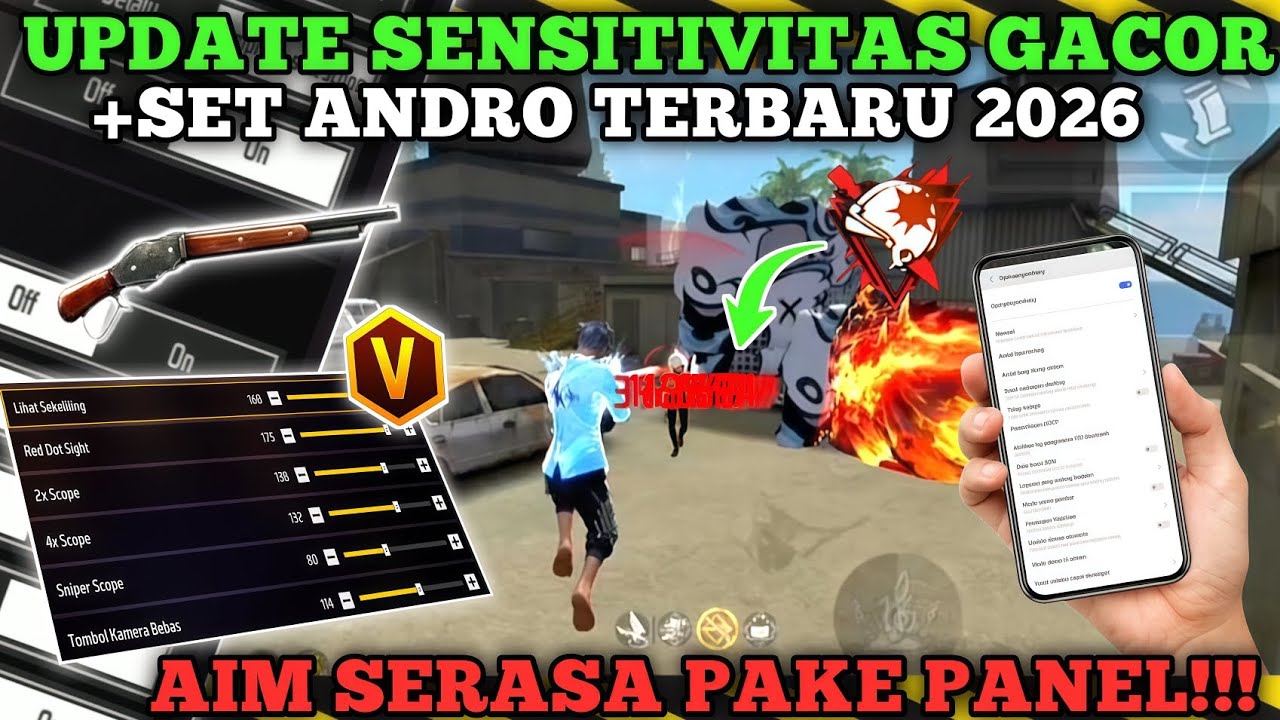 UPDATE SENSI TERBARU ☠️🔥+SET ANDRO GACOR 2026‼️ WORK SEMUA TIPE HP ⚙️📱