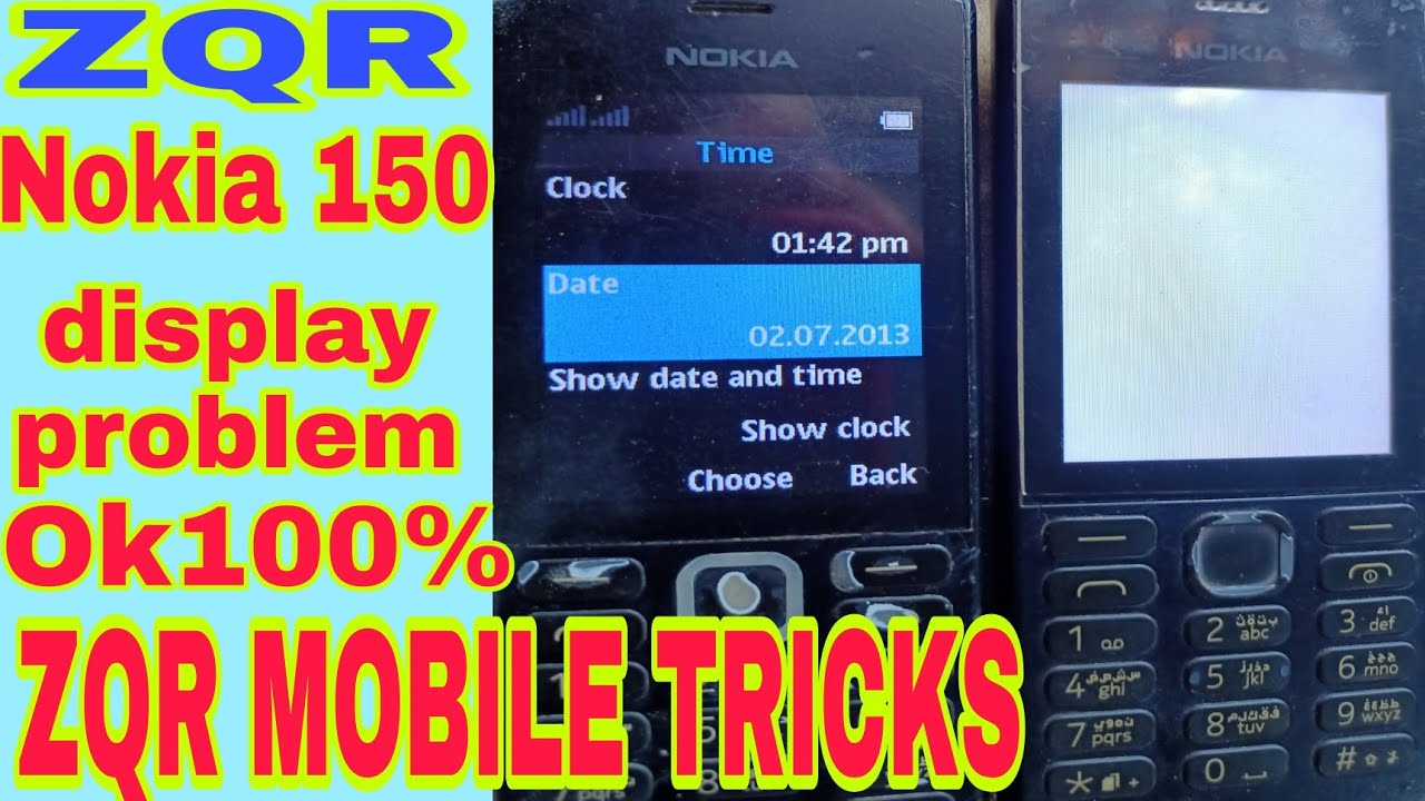 Nokia 150 display problem solution 💯 ZQR MOBILE TRICKS.