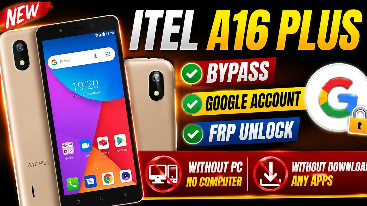How to Bypass FRP on Itel A16 Plus (Android 8.1.0) — 100% Working Google Unlock