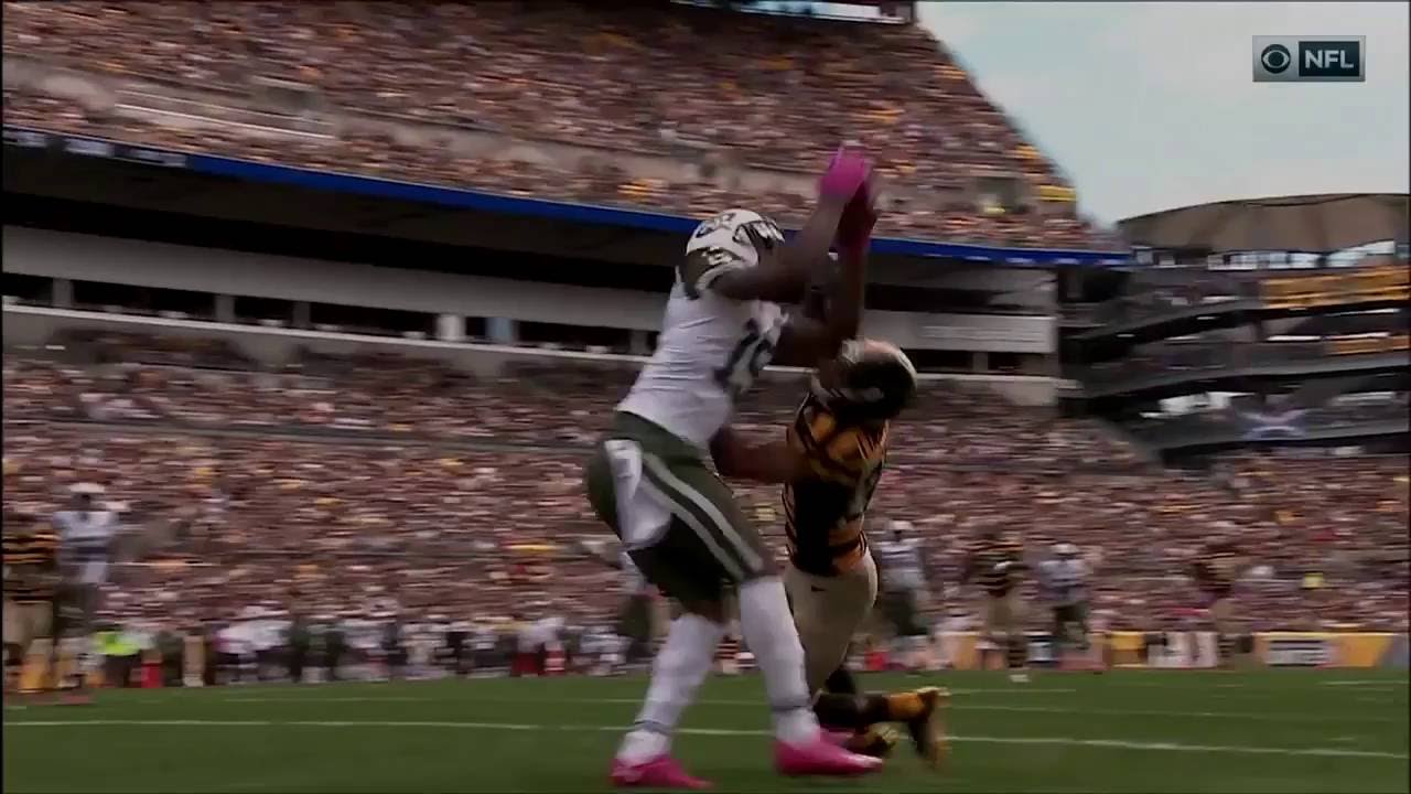 Brandon Marshall Makes Amazing Juggling TD Catch Over Defender! | Jets vs. Steelers | NFL