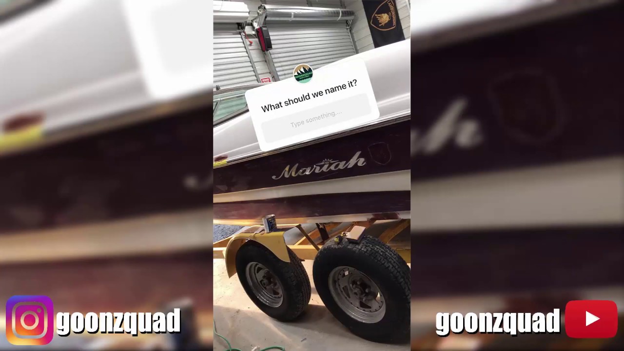 Giving the boat a new name 🤙 Goonzquad story from 10.07.2019