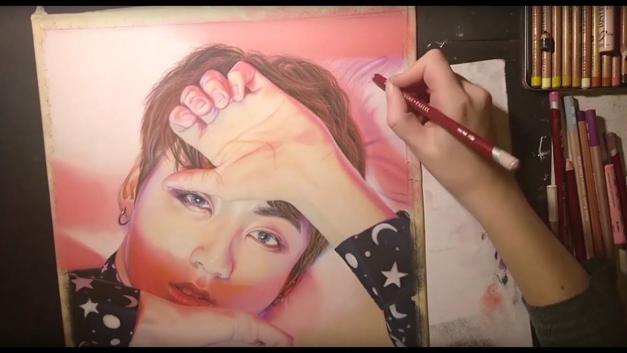 [SPEEDPAINT]  BTS Jungkook - Fanart (WINGS concept)