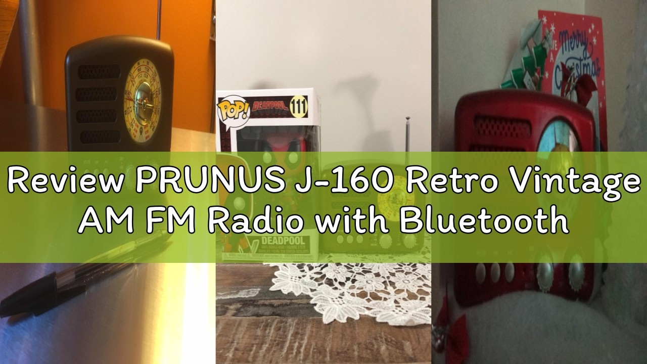 Review PRUNUS J-160 Retro Vintage AM FM Radio with Bluetooth Speaker, Gifts for Mom, USB/TF Card Pla