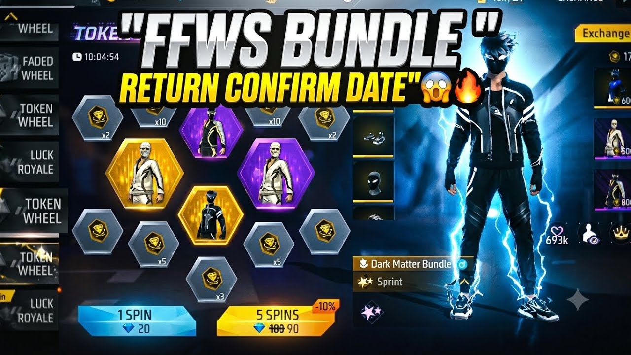 FFWS Bundle Return Confirmation Date🔥😱 | Dark Matter Bundle Return | Next Universal Ring Event Fr...