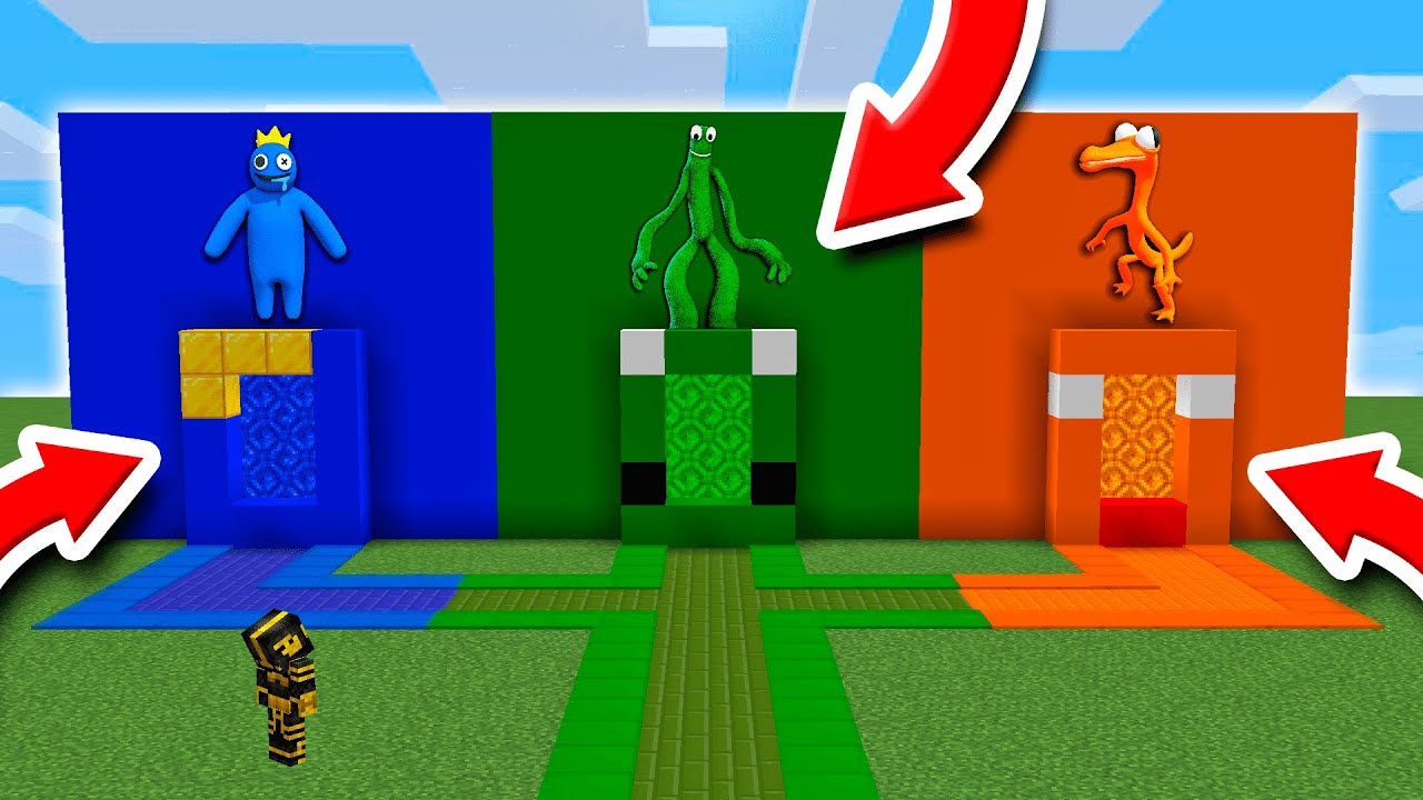 NO ELIJAS EL PORTAL EQUIVOCADO DE RAINBOW FRIENDS EN MINECRAFT 😱