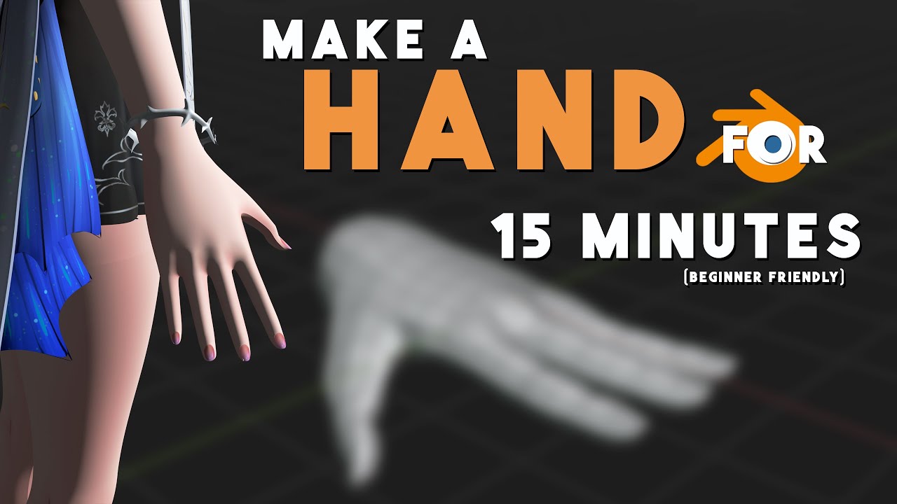 Stylized Anime Hand in Blender (Beginner Friendly)