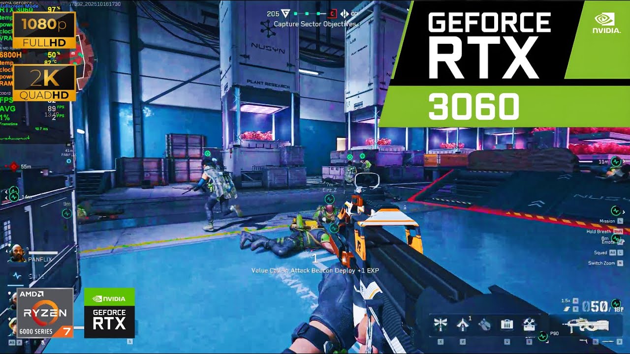 Delta Force: RTX 3060 6GB Laptop + Ryzen 7 6800H | Lenovo Legion 5 (2K 60FPS Ultra Settings / DLSS)