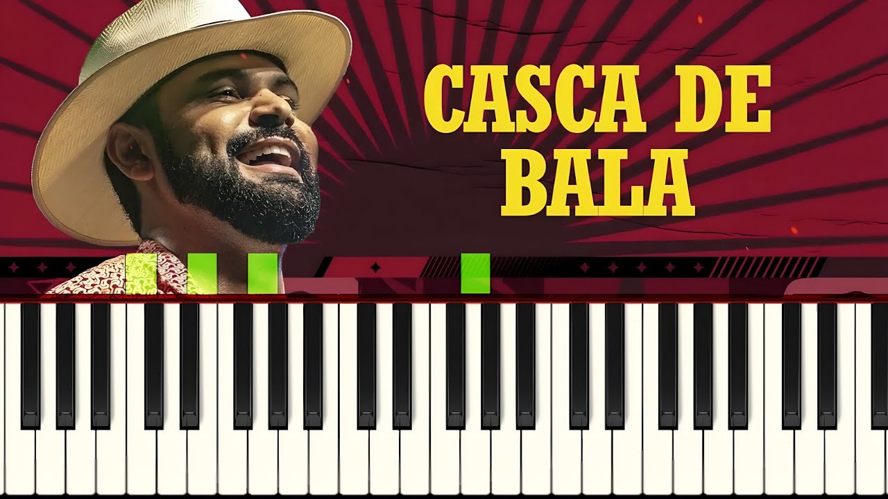CASCA DE BALA - Thullio Milionário Piano Tutorial Fácil